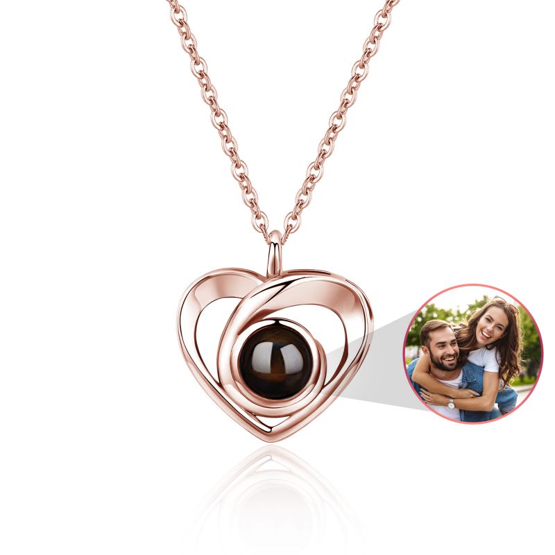 Easycosy Personalized Infinite Love Projection Necklace