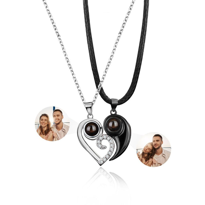 Personalized Harmony Heart Couple Necklaces Necklace Set