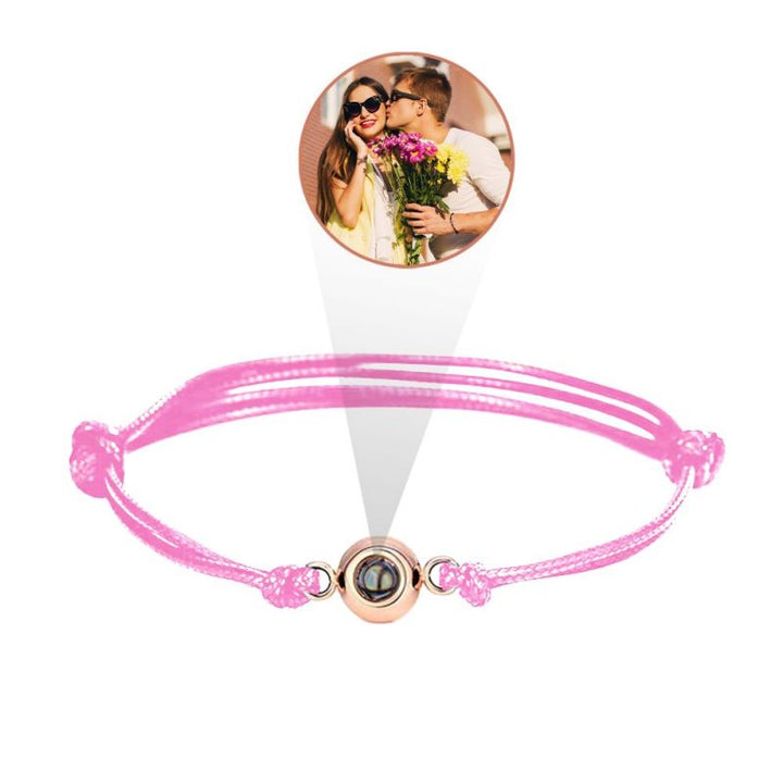 Customized Personalized Photo Double Rope Bracelet