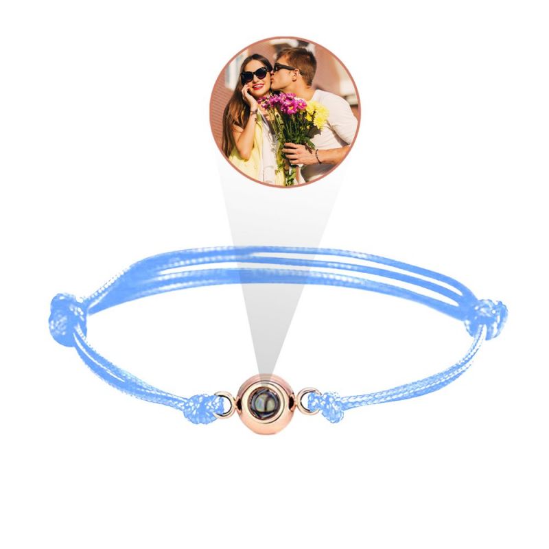 Customized Personalized Photo Double Rope Bracelet