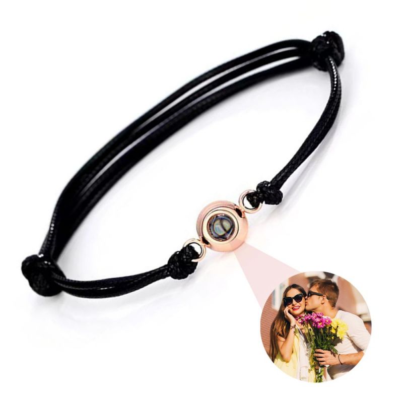 Customized Personalized Photo Double Rope Bracelet