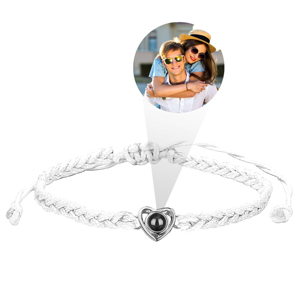 Customized Personalized Photo Heart Bracelet